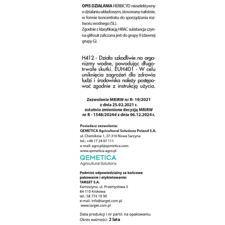 Halvetic – zwalcza chwasty z korzeniami – 100 ml Target
