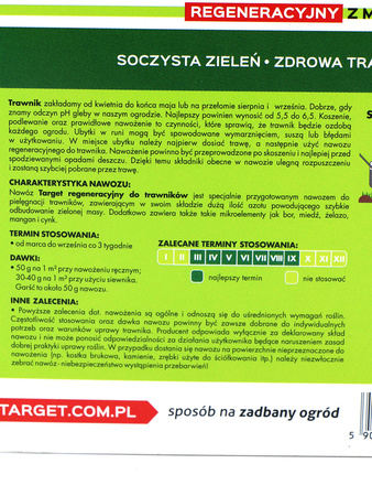 Nawóz do trawnika regeneracyjny – 4 kg Target