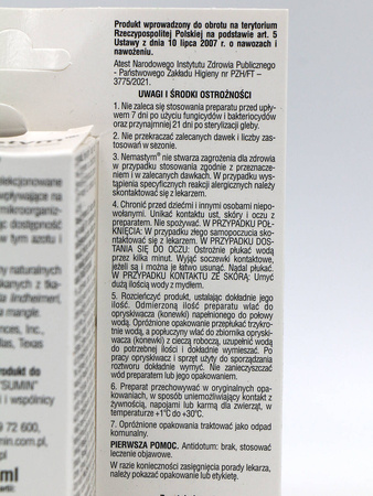 Nemastym – aktywuje pożyteczne mikroorganizmy w glebie – wspiera ukorzenianie – 20 ml Sumin