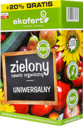 Zielony nawóz organiczny – uniwersalny do warzyw, owoców i roślin ozdobnych – 1,2 kg Ekofert L