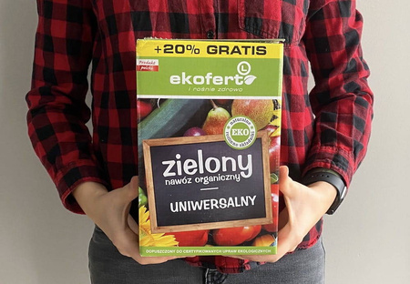 Zielony nawóz organiczny – uniwersalny do warzyw, owoców i roślin ozdobnych – 1,2 kg Ekofert L
