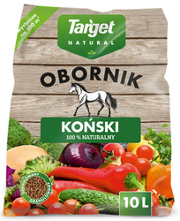 Obornik koński granulowany – nawóz do warzyw, owoców i trawnika – 10 l Target