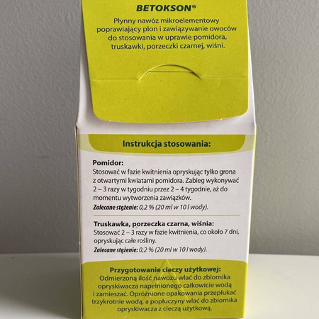 Betokson – Nawóz Wspomagający Zawiązywanie Owoców – 50 ml Agropak
