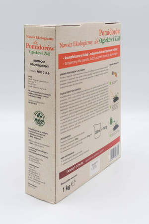 Ekologiczny nawóz do pomidorów, ogórków i ziół (w szklarni i w ogrodzie) – 1 kg Target