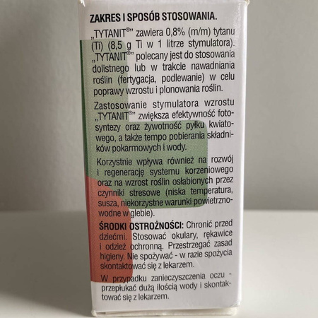 Tytanit poprawia zawiązywanie owoców – 5 ml Sumin