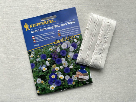 Kwiaty biało-niebieskie nasiona na taśmie– Kiepenkerl