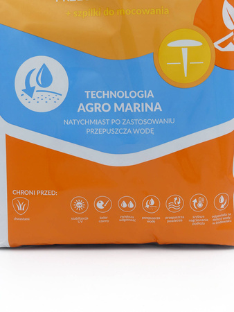 Agrowłóknina Ściółkująca Przeciw Chwastom + Szpilki – 1,6x10 m Agrimpex
