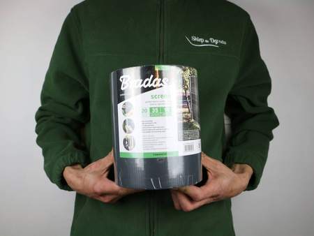 Taśma Ogrodzeniowa – Grafitowa – 19 cm x 35 m Bradas