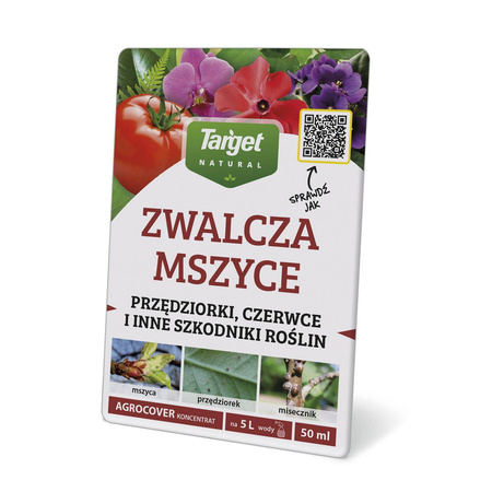 Agrocover na szkodniki roślin domowych – mszyce, przędziorki, miseczniki, mączniki, wciornastki – 50 m l Target