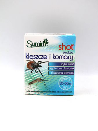 Shot – Koncentrat Do Zwalczania Kleszczy w Ogrodzie – 50 ml Sumin