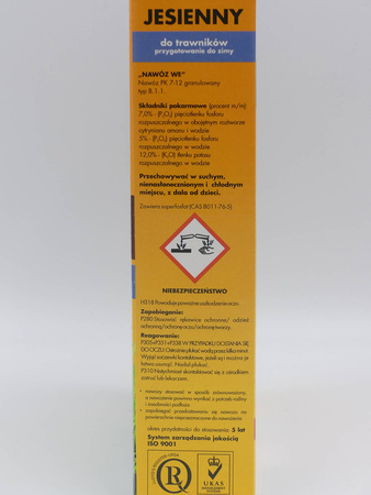 Nawóz jesienny do trawników przygotowujący do zimy – 1 kg Target
