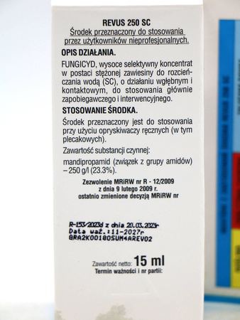 Revus 250 SC – Na Mączniaka Rzekomego – 15 ml Sumin