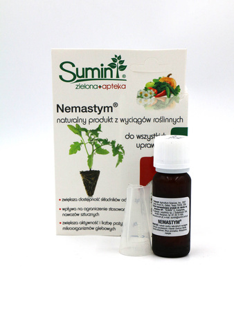 Nemastym – aktywuje pożyteczne mikroorganizmy w glebie – wspiera ukorzenianie – 20 ml Sumin