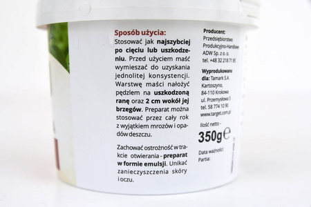 Maść ogrodnicza chroniąca po cięciu i uszkodzeniach – 350 g Target