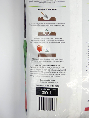 Gotowe Podłoże Ziemia Do Ziół i Warzyw – Natural+ – 20 l Target