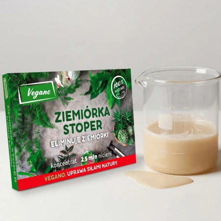 Ziemiórka Stoper – pożyteczne nicienie na ziemiórki 2,5 mln nicieni Vegano