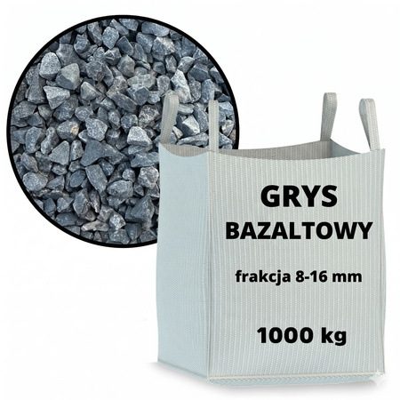 Grys bazaltowy do ogrodu 8-16 mm – 1000 kg Sand Kruszywa