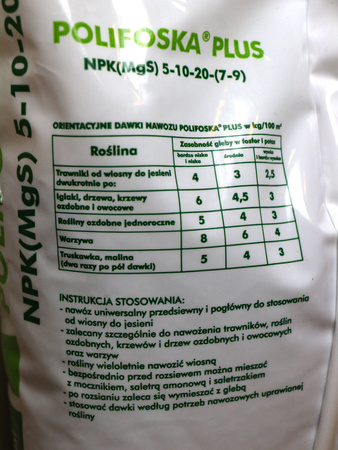 Polifoska Plus nawóz uniwersalny do warzyw, owoców i trawnika – 5 kg Grupa Azoty