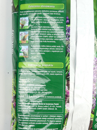 Ziemia Podłoże Do Lawendy – 10 l Compo