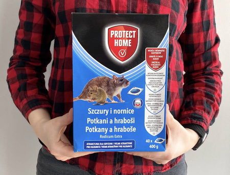 Rodicum Extra – Pasta Trutka Na Szczury i Nornice – 400 g (40x10 g) Protect Home