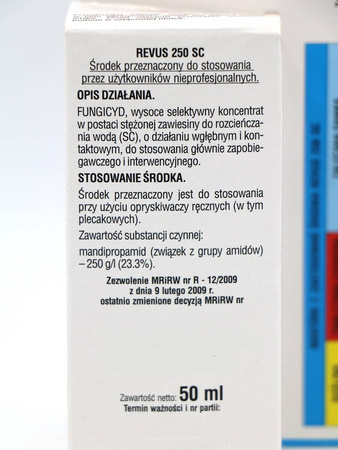 Revus 250 SC – Na Zarazę i Mączniaka Rzekomego – 50 ml Sumin