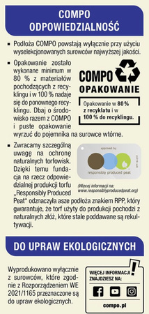 Bio Aqua Depot ziemia uniwersalna – do roślin w domu, ogrodzie i na balkonie – 10 l Compo