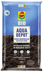 Bio Aqua Depot ziemia uniwersalna – do roślin w domu, ogrodzie i na balkonie – 10 l Compo