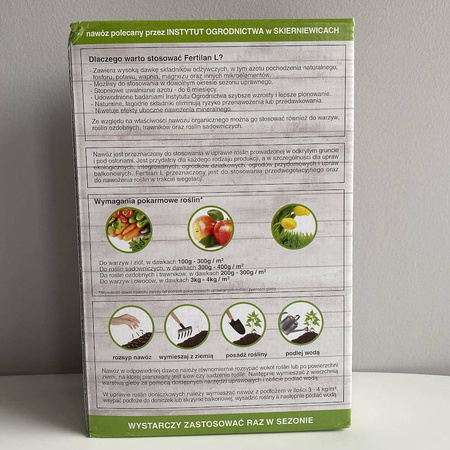 Nawóz Naturalny Z Wełną Owczą – Uniwersalny – 1,2 kg Fertilan L