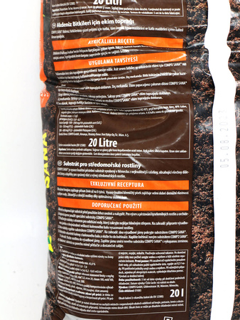 Podłoże Ziemia Do Roślin Śródziemnomorskich – 20 l Compo