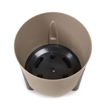 Osłonka Doniczka Ø300 mm Frida – Czarna – Lamela