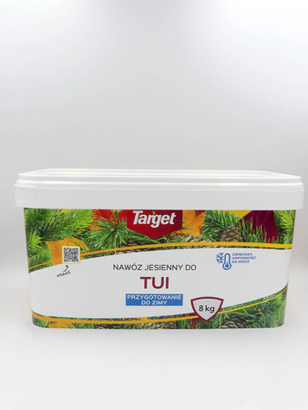 Nawóz jesienny do tui – zapobiega brązowieniu igieł i zwiększa zimotrwałość tui – 8 kg Target