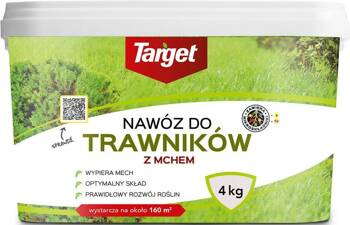 Nawóz do trawnika z mchem (wspiera usuwanie mchu) – 4 kg Target