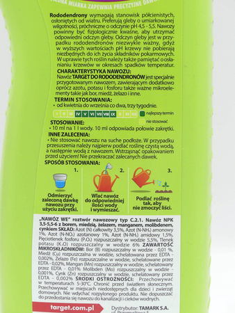 Nawóz do rododendronów w płynie – wspiera kwitnienie – 1 l Target