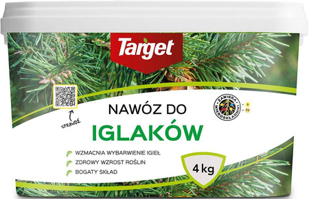 Nawóz do iglaków i tui z mikroelementami – zapobiega brązowieniu igieł  – 4 kg Target