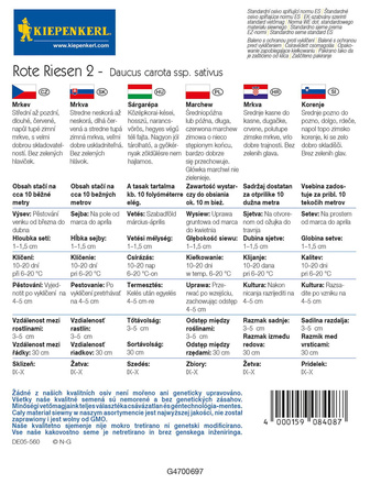 Marchew 'Rote Riesen' – Późna – Kiepenkerl