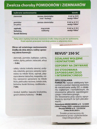 Revus 250 SC – Zwalcza Choroby Pomidorów i Ziemniaków – 5 ml Target
