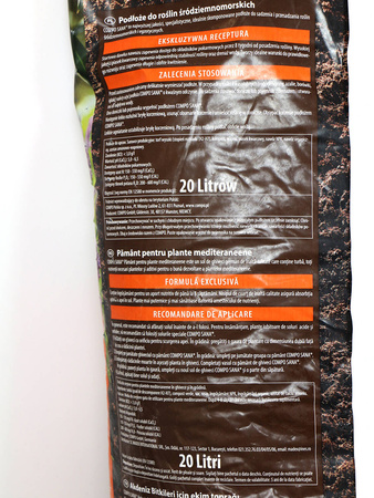 Podłoże Ziemia Do Roślin Śródziemnomorskich – 20 l Compo