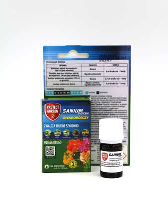 Sanium System – Zwalcza Trudne Szkodniki Roślin – 5 ml Protect Garden