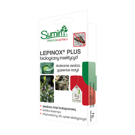 Lepinox Plus na ćmę bukszpanową, gąsienice motyli i zwójki – 15 g Sumin