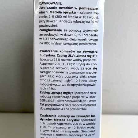 Aspermet – Zwalcza Komary i Kleszcze – 30 ml Target