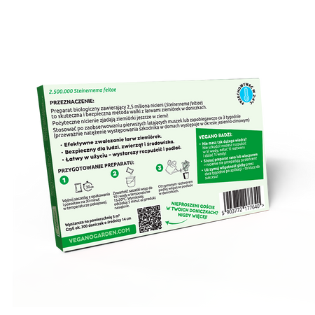 Ziemiórka Stoper 2,5 mln nicieni - zwalcza ziemiórki Vegano