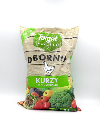 Obornik kurzy granulowany – nawóz do warzyw, owoców, trawników i roślin ozdobnych – 5 l Target