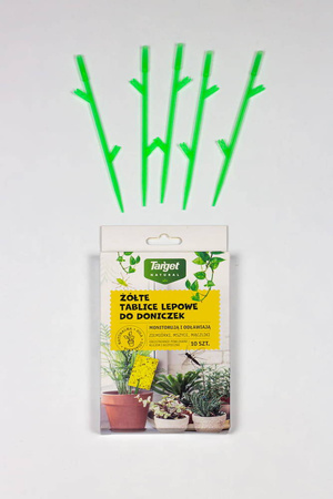 Żółte Tablice Lepowe Na Szkodniki Roślin Domowych – 10 szt. Target