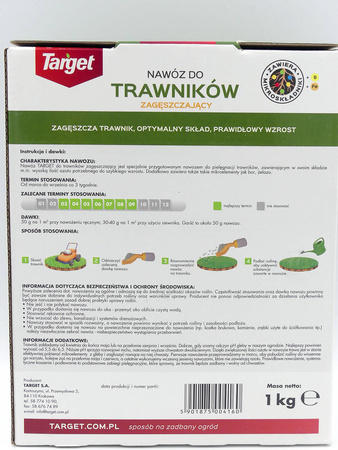 Nawóz do trawnika zagęszczający murawę – 1 kg Target