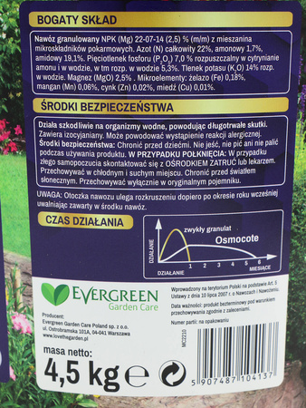 Osmocote 2w1 nawóz do ogrodu – długodziałający (6 miesięcy) – 4,5 kg Substral
