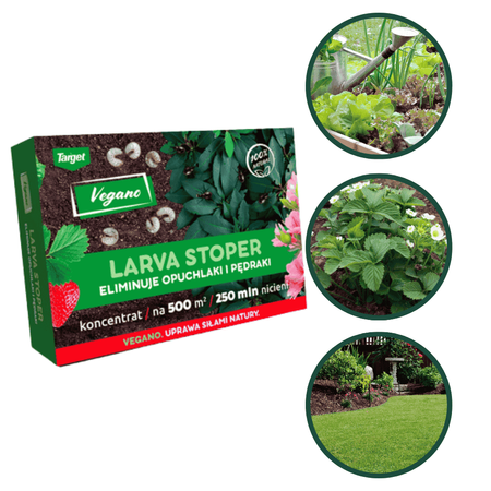 Larva Stoper – Zwalcza Pędraki i Opuchlaki – 250 mln Vegano