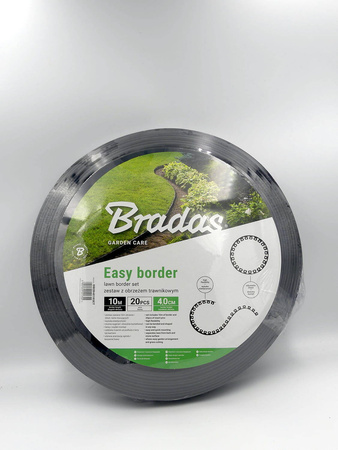 Obrzeże Trawnikowe CZARNE + Kotwy – 4 cm x 10 m Bradas