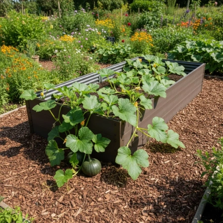 Warzywniak – podwyższona grządka – brąz GPPS 150 x 75 x 30 cm Vegano