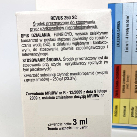 Revus 250 SC – Na Zarazę Ziemniaka – 3 ml Sumin