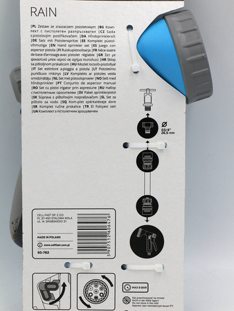 Zraszacz RAIN + Złączki 1/2" 5/8" – 50-762 Cellfast